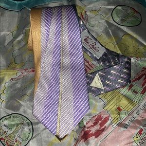 Vitaliano Pancaldi italy Gold Silk Tie